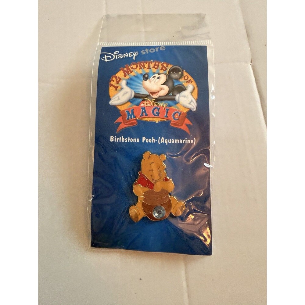 Disney Pin Winnie the Pooh 12 Months of Magic December Birthstone  HoneyPot